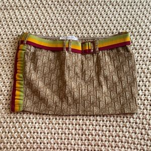 Christian Dior Rasta mini skirt